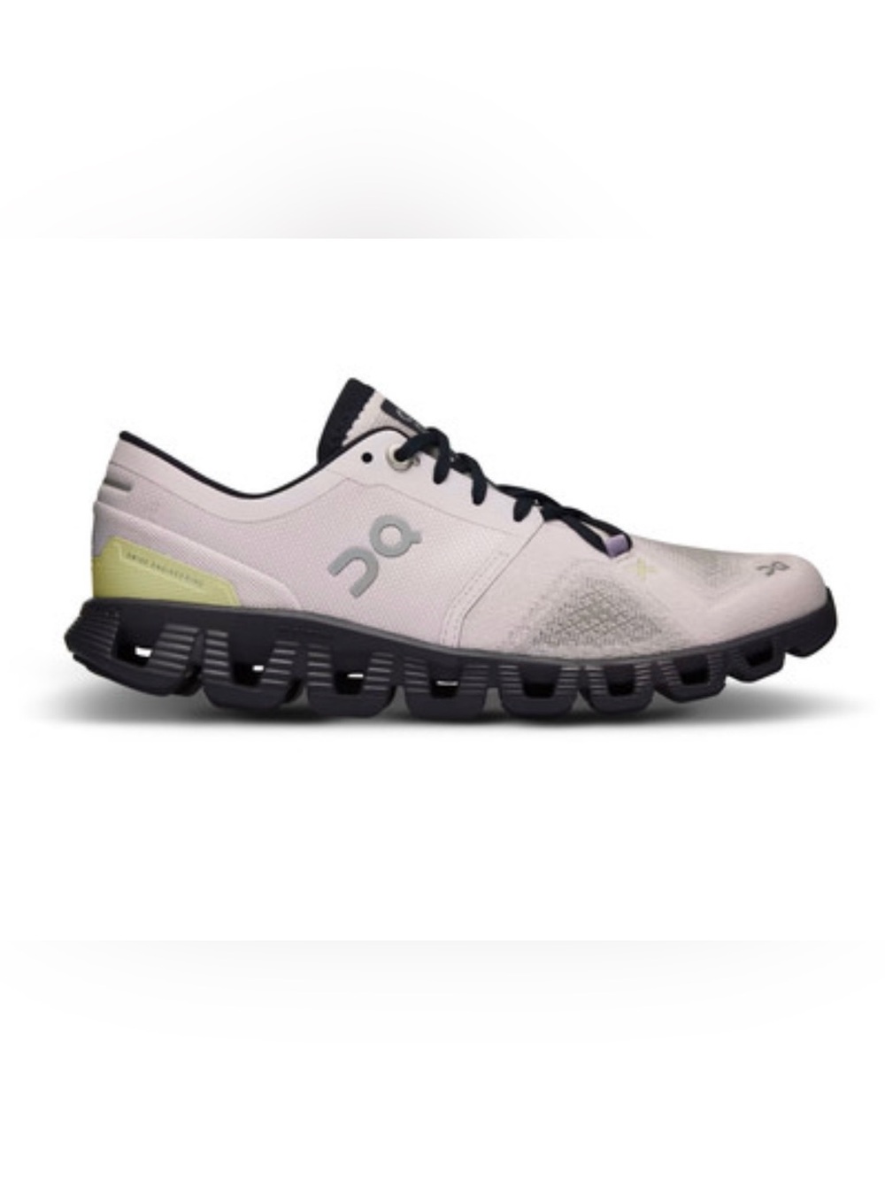 On Running On Cloud X 3 in Orchid/Iron Athletic Running Shoes